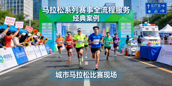 经典案例封面 - 马拉松系列赛事全流程服务，城市马拉松比赛现场